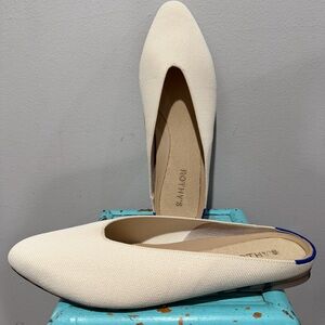 Rothy’s Demi Vanilla Bean Almond Toe Mule Size 11.5